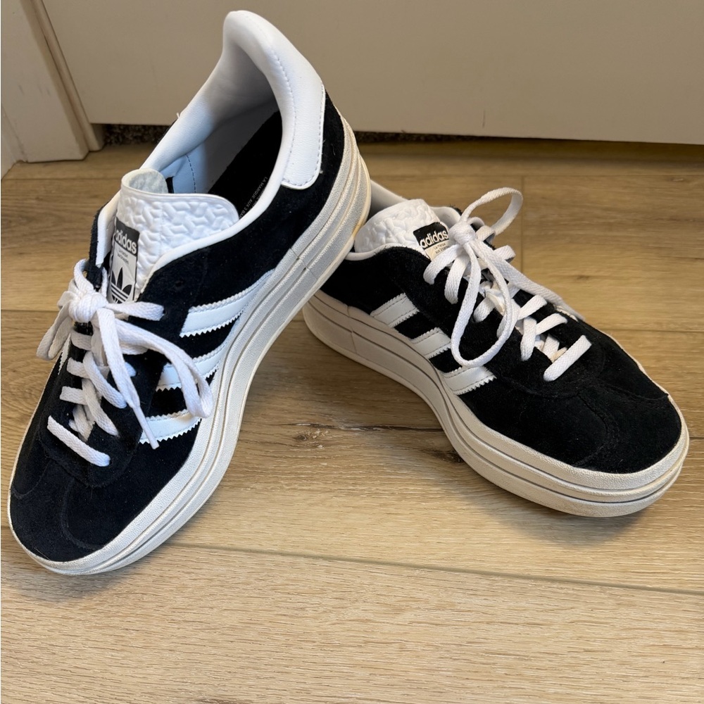 Adidas Gazelle Black and White Sneakers